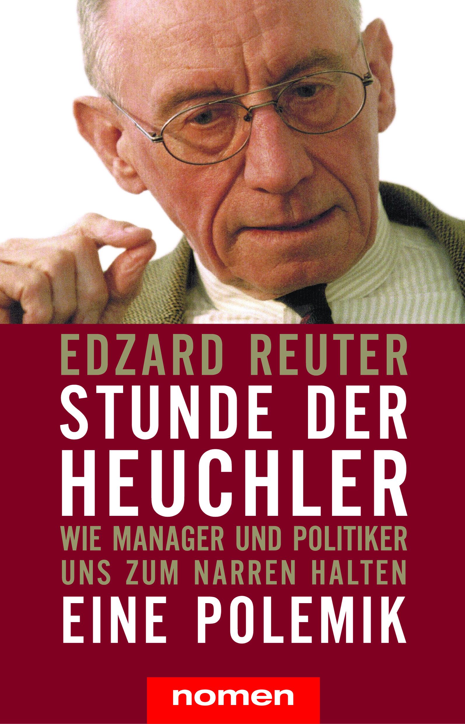 Buchcover "Stunde der Heuchler" von Edzard Reuter